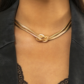 European and American Cross-border Jewelry Punk Double-layer Kn