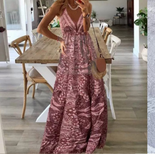 -Women's Sexy Slip Dress Boho Dress