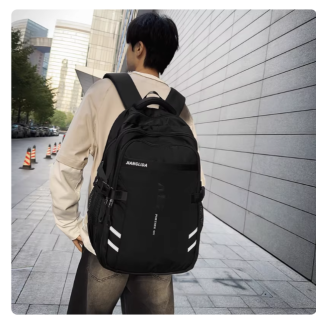 新款初中生书包男高中生大容量轻便学生包潮流双肩包登山包电脑包