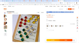 中古风Oscar 欧美外贸复古轻奢优雅小众气质简约时尚百搭水晶耳环