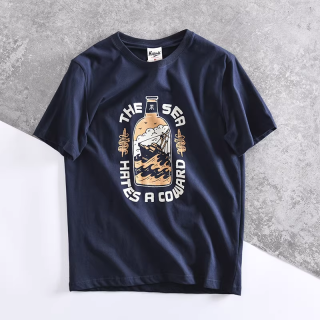 超百搭！升级高克重纯棉 夏季新款青春男女印花情侣圆领T恤短袖潮