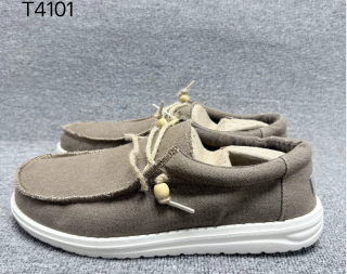 41码意大利都德heydude外贸微瑕孤品休闲老北京轻便舒适透气布鞋