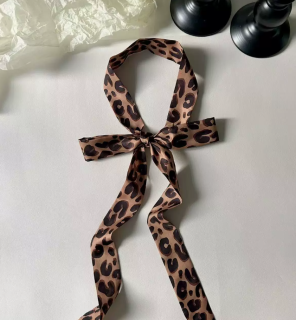 韩系丝巾黑白波点长条丝巾春夏新款系脖领巾装饰百搭气质衬衫飘带