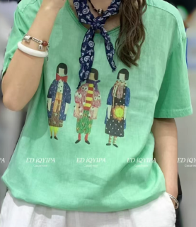 Подлинная модель 7398, длина 60 см, обхват груди 104 см, передняя часть из льна, задняя часть из хлопка в стиле пэчвор