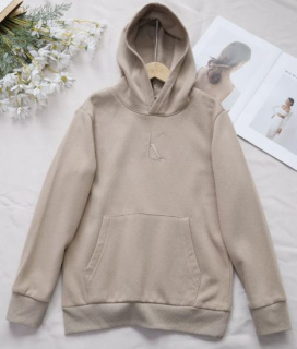 外贸原单 秋冬新款潮范男女童百搭连帽加绒卫衣外套中大童学生鑫