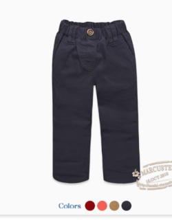 Rtw children's pants for women 2024 springkidspure cotton mid-waist loosestraight-legeasiest for match multi-color casual pants 53272