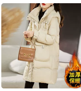羽绒服女冬季中长款2025新款加绒加厚九江羽绒服大码冬装外套袄