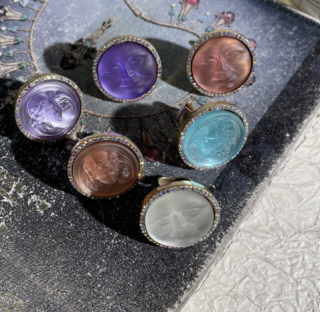 Винтажное подержанное кольцо Moen, изысканное, модное, элегантное, универсальное, доступное роскошное кольцо в стиле ретро. 暂无评分