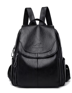 芭藜袋鼠女包2025新款正品女士大容量软皮双肩包简约时尚旅行包包