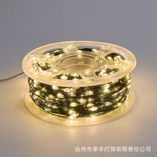 圣诞灯串led墨绿铜线灯圣诞树灯圣诞节气氛布置装饰灯彩灯氛围灯