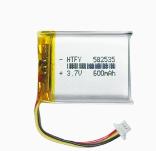 582535聚合物锂电池600mAh 3.7V行车记录仪dash cam数码可充电池