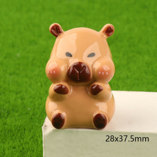 可爱水豚卡皮巴拉diy树脂配件奶油胶摆件洞洞鞋饰品材料
