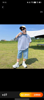 童装男童条纹短袖套装2025新款儿童休闲薄款两件套男孩洋气衣服潮